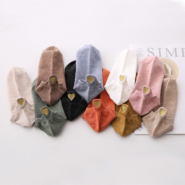 Women's Short Socks 4 Pairs Set - Image 3