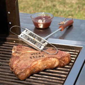 Iron Changeable Letters Meat BBQ Barbecue Stamp