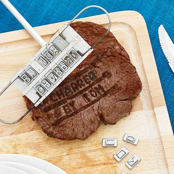 Iron Changeable Letters Meat BBQ Barbecue Stamp - Image 3