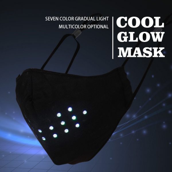 Voice Control Adjustable Ear Loop LED Face Mask - Image 3